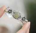 🪷 Natural Hotan Jade Sterling Silver S925 Bracelet